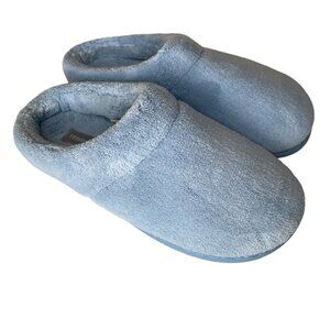 Tempur-Pedic Windsock Slippers Light Blue Terrycloth Size 7
